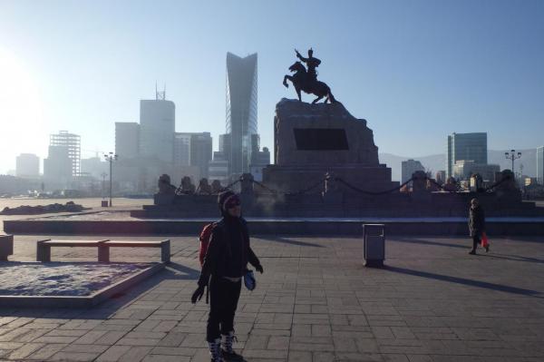 La grande place de Ulaan Baator