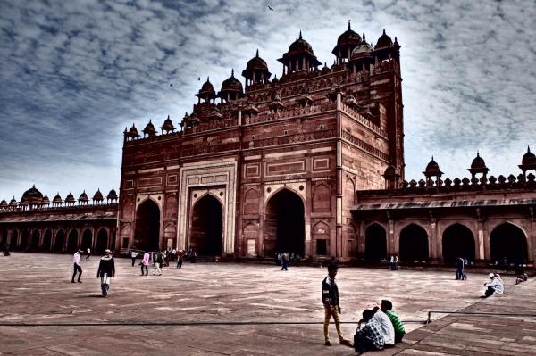 Porte céleste de la grande mosquée de Fathepur Sikri